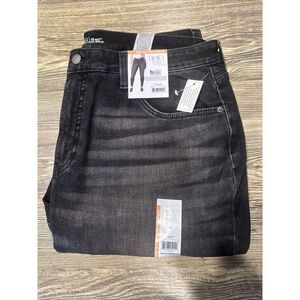 Time and Tru Women's High Rise Curvy Jeans, 29" Inseam for Regular Size 16 Black